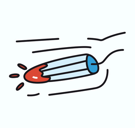 Menstruation element of colorful set. This tampons offer an artistic representation that blends vivid visuals with menstrual product symbolism. Vector illustration.のイラスト素材