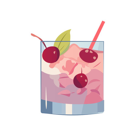 Cocktail of colorful set. This lively cartoon illustration bursts with bright colors, capturing the spirit of a refreshing cocktail. Vector illustration.のイラスト素材