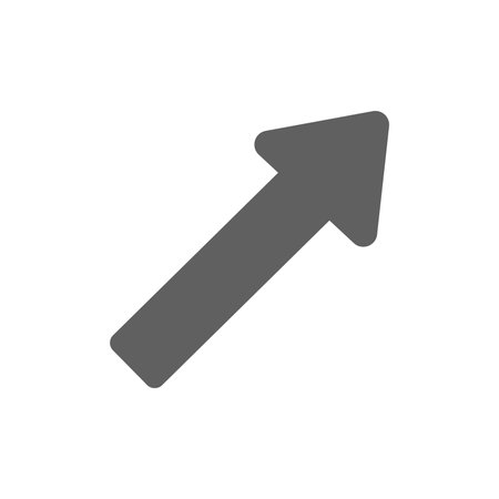 Arrow of set. Showcasing of the precision and purpose in graphic design as the gray arrow leads the way with clarity against a white canvas. Vector illustration.のイラスト素材