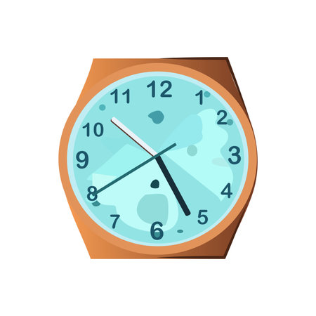 Watch of colorful set. This captivating illustration combines design and cartoon elements to highlight the sophistication of a hand watch as a timeless accessory. Vector illustration.のイラスト素材