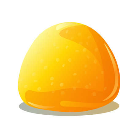 Jelly bean of colorful set. The sweet jelly is depicted in a colorful style, featuring a playful design that incorporates elements of cartoon design against a white background. Vector illustration.のイラスト素材