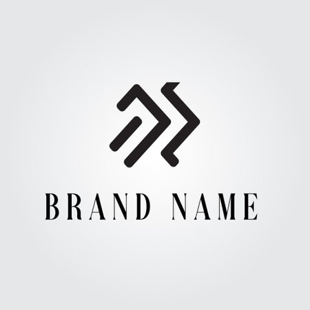 Branding logo design template for you. It is creative, stylish and vector.のイラスト素材