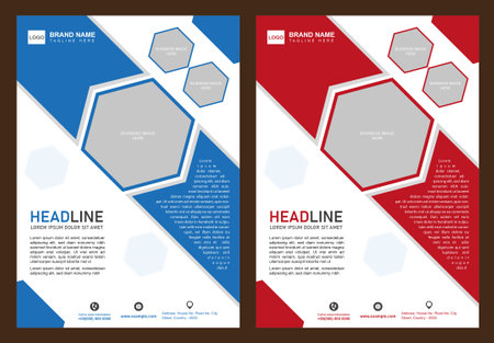 Business Flyer Design Template for Your Business. It is Creative and Vector.のイラスト素材