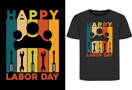 Happy Labor T-Shirt Design for Youのイラスト素材