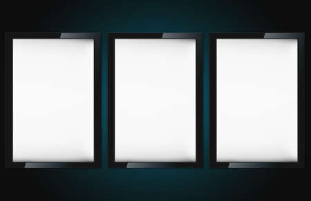Blank advertising billboard on wall with copy space for your announcement.