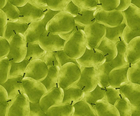 Fresh green  pears background