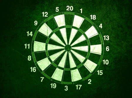 concept for hitting target, dart board with darts.の写真素材