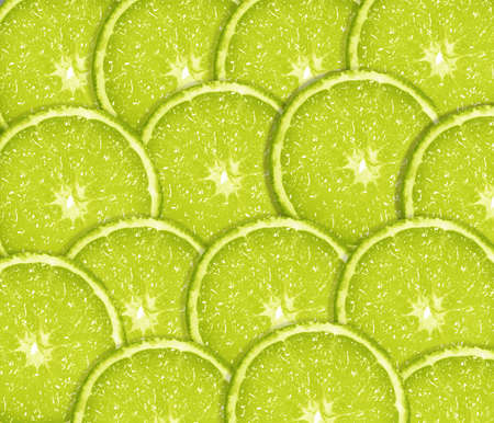 Slice of fresh green lime.