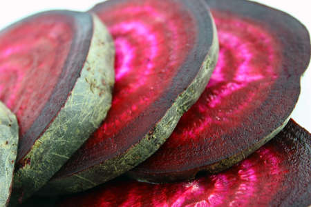 Beetroot sliced background.