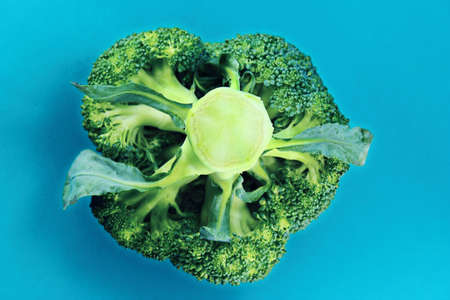 Fresh broccoli in closeupの写真素材