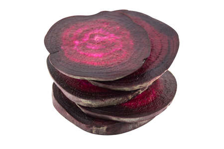 Fresh Beetroot sliced background.  (with clipping work path)