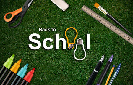 Welcome Back to school background .の写真素材