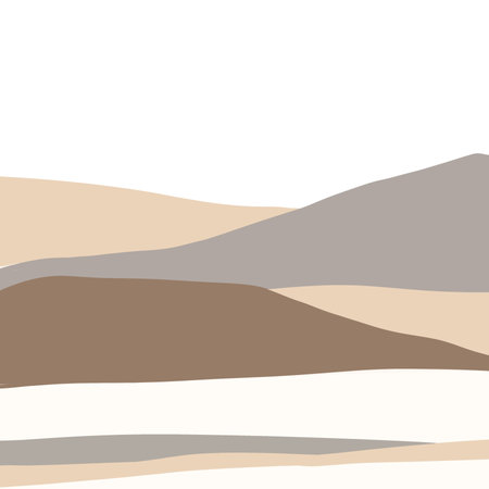 Abstract Background with Brown, Beige, Brown, and White stripes. Vector illustration.の写真素材