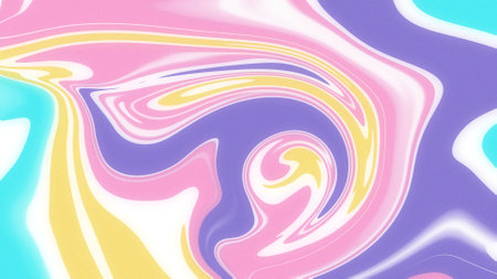abstract background with a psychedelic pattern in the form of a rainbowの写真素材