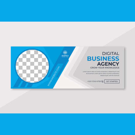 Social media cover banner template layoutのイラスト素材