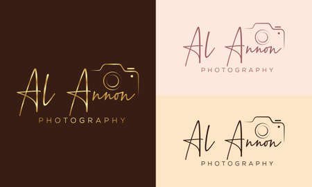 Camera photography logo icon vector templateのイラスト素材