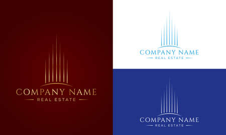 Building and Construction real estate logo designのイラスト素材