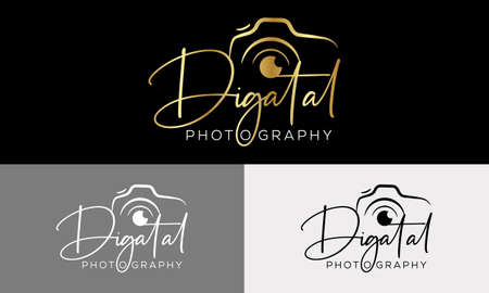 Camera photography logo icon vector templateのイラスト素材