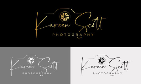 Camera photography logo icon vector templateのイラスト素材