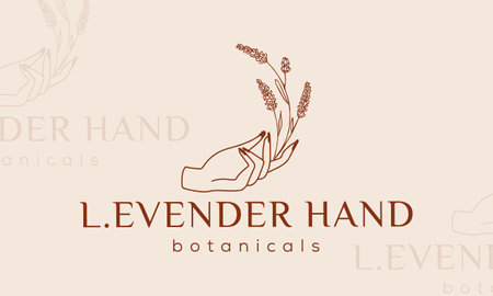 Botanical Floral element Hand Drawn Logo with Wild Flower and Leaves. Logo for spa and beauty salons, boutiques, organic shops, weddings, floral design, interior, photography, and cosmetics.のイラスト素材