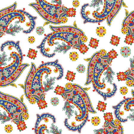 Indian paisley patternのイラスト素材