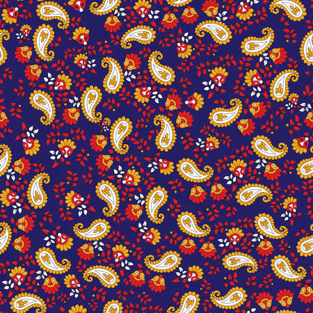 Paisley Seamless Vector Patternのイラスト素材