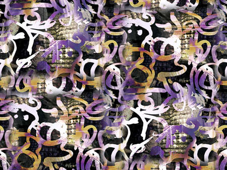 Abstract colorful graffiti background in a wall