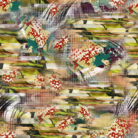 Brushstrokes Abstract art backgroundの写真素材