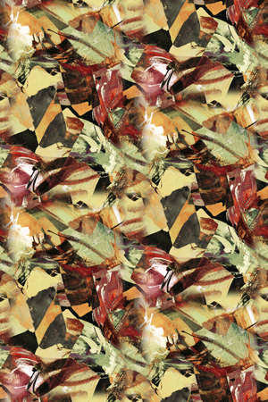 Pastels Abstract Painting workの写真素材