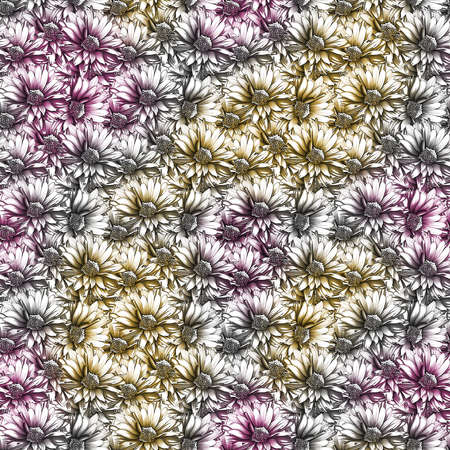 Tropical Watercolor Floral Patternの写真素材