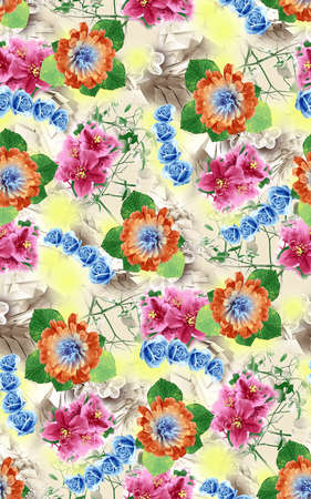 Floral pattern background in Arabian styleの写真素材