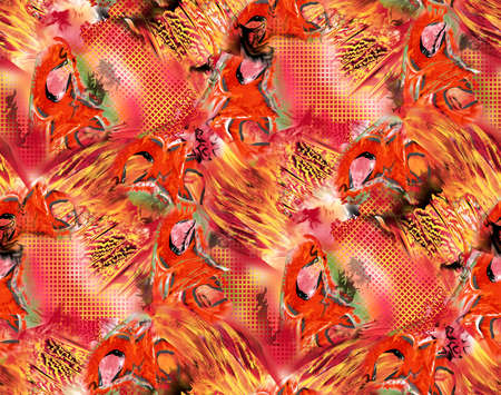 Abstract seamless pattern Marble colorful art background textureの写真素材