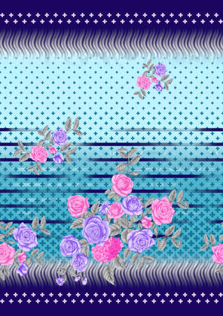 flower with Object patternの写真素材