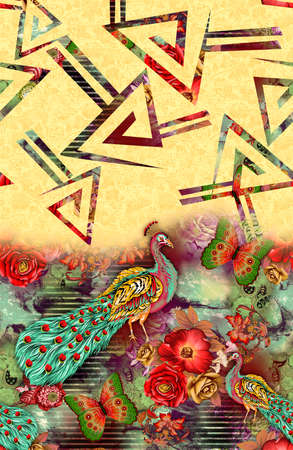 flower with Abstract backgroundの写真素材