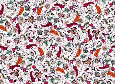 Flowers on White Background