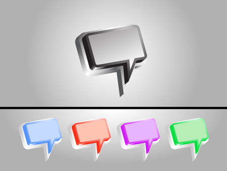 Speech bubbles set 1のイラスト素材