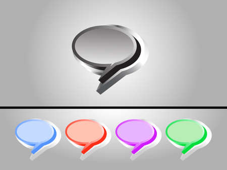 Speech bubbles set 2のイラスト素材