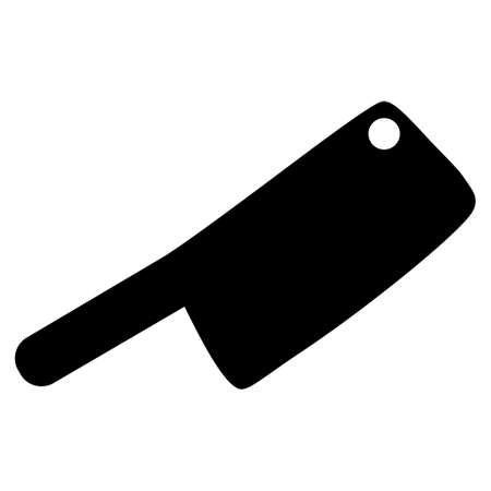 Butchery Knife vector illustration. a flat isolated illustration on a white background.のイラスト素材