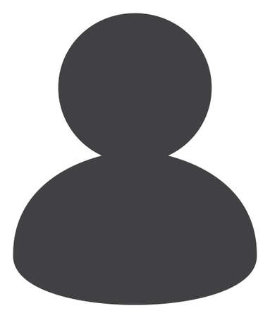 User icon on a white background. Isolated user symbol with flat style.の写真素材