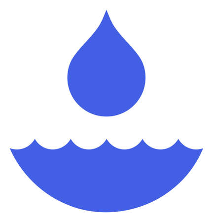 Water icon on a white background. Isolated water symbol with flat style.の写真素材