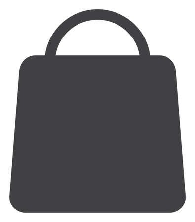 Shopping bag icon on a white background. Isolated shopping bag symbol with flat style.の写真素材