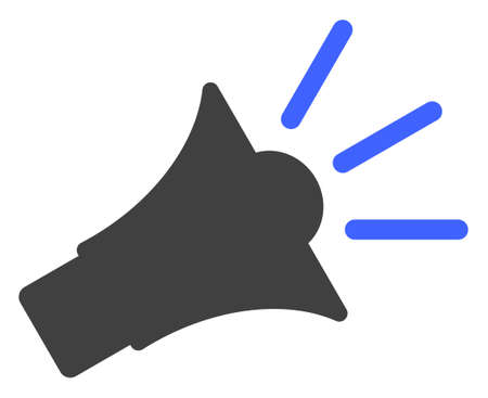 Sound speaker vector icon symbol. Flat pictogram is isolated on a white background. Sound speaker pictogram designed with simple style.のイラスト素材