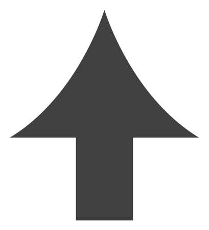 Up arrow vector icon symbol. Flat pictogram is isolated on a white background. Up arrow pictogram designed with simple style.のイラスト素材