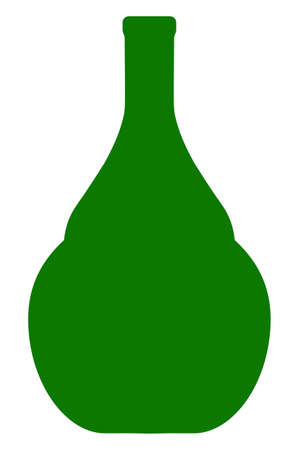 Wine jug vector icon symbol. Flat pictogram is isolated on a white background. Wine jug pictogram designed with simple style.のイラスト素材