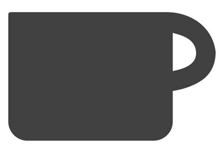 Cup vector icon symbol. Flat pictogram is isolated on a white background. Cup pictogram designed with simple style.のイラスト素材