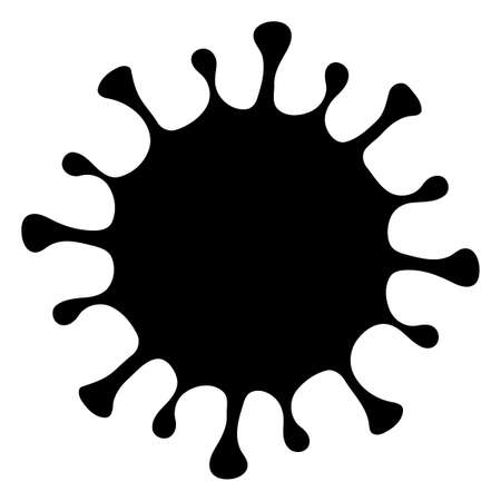 Microbe icon on a white background. Isolated microbe symbol with flat style.の写真素材