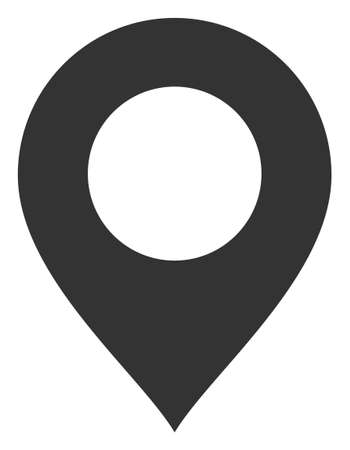 Map mark icon on a white background. Isolated map mark symbol with flat style.のイラスト素材