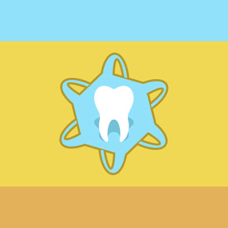 Dental technology vector icon.のイラスト素材