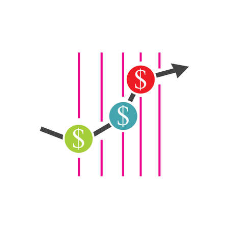 Dollar finance money growth logoのイラスト素材
