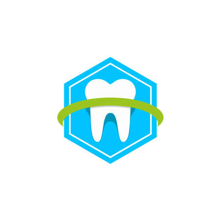 Tooth dental protection vector logoのイラスト素材